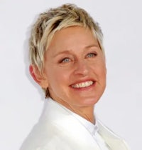 ellen degeneres is smiling for the camera